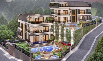 Alanya Kargıcak  Mahallesinde  Satılık Lüks Villa