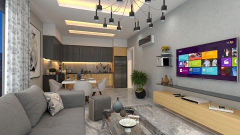 Alanya  Trio Hill Residence By Goldcity'de Satılık  Lüks Daire