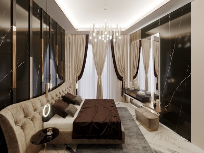 Alanya Alya 1 Sitesinde  Satılık  Lüks Villa