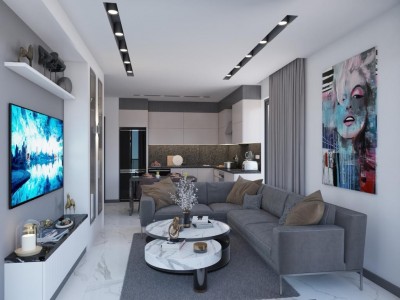 Alanya Oba Mahallesinde Yeni Lüks Satılık 1+1 Daire