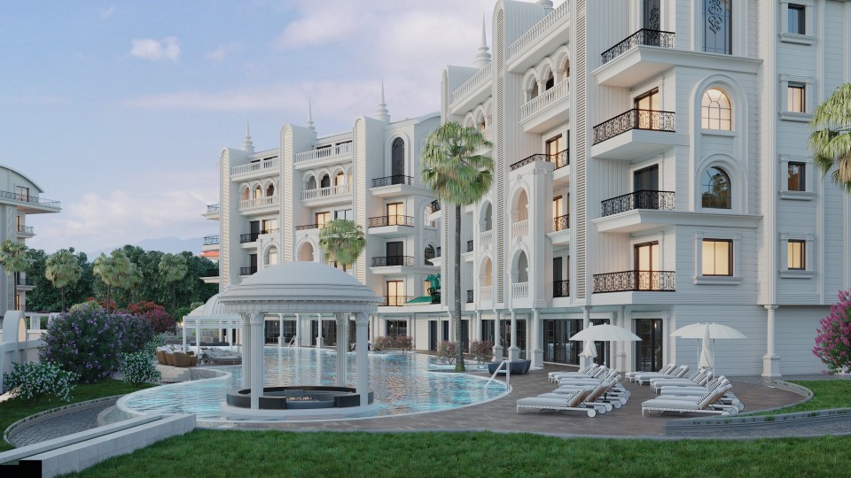 Alanya Kargıcak  Mahallesinde Yeni Lüks Satılık 1+1 Daire