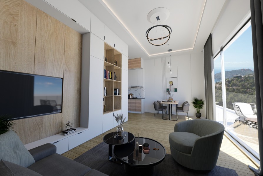 Alanya Forest Gate  'de Satılık  Lüks 1+1 Daire