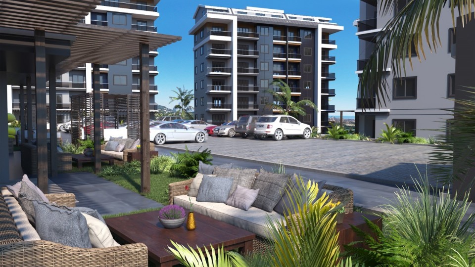 Alanya Oba Mahallesinde Yeni Lüks Satılık 2+1 Daire