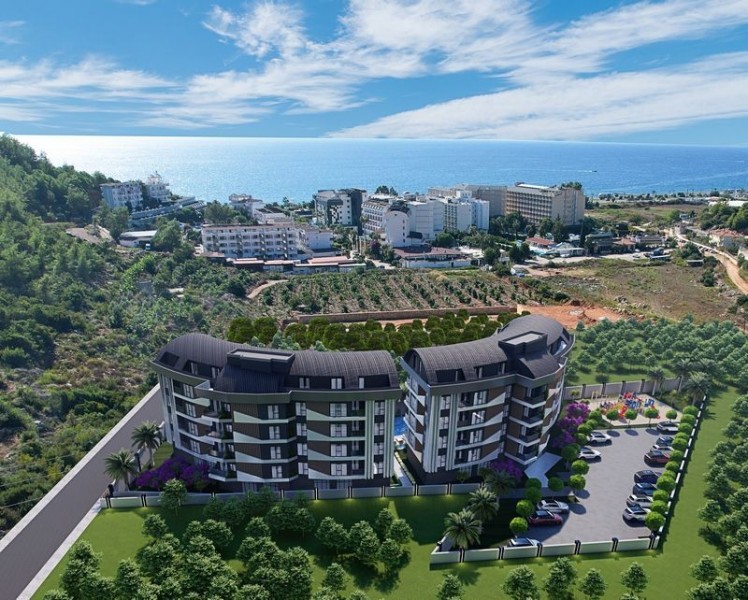 Alanya Konaklı 'da  1+1 Yeni Satılık Daire