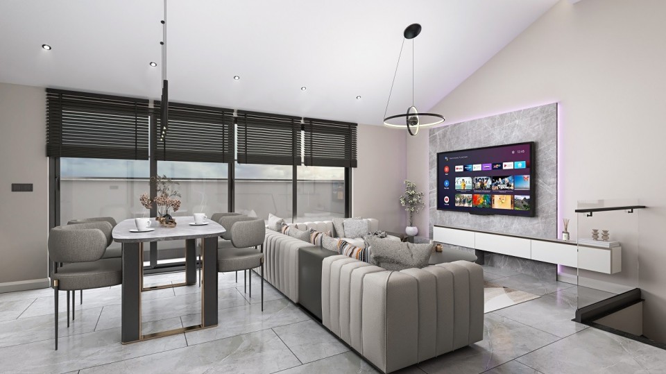 Alanya  Trio Hill Residence By Goldcity'de Satılık 2+1  Lüks Daire