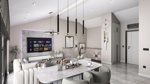 Alanya  Trio Hill Residence By Goldcity'de Satılık 2+1  Lüks Daire