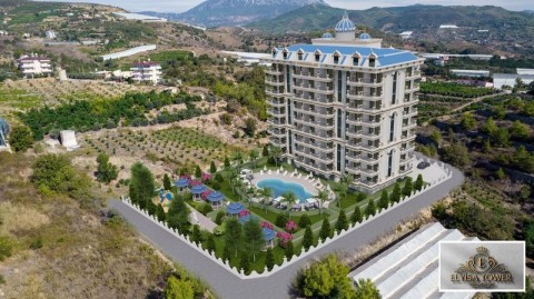 Alanya Elisa Tower 'de Satılık 1+1 Daire