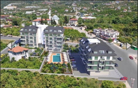 Alanya Olive Park Residence'de Satılık  Lüks 2+1 Daire