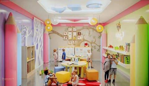 Alanya Kıngdom Towers  Sitesin'de Satılık  Lüks 1+1 Daire