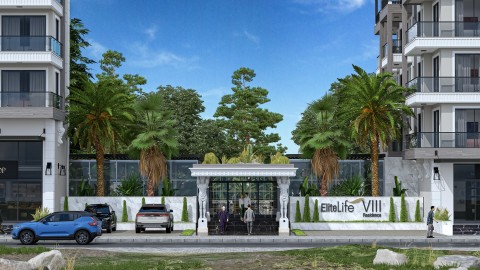 Alanya Elite 8  Yeni Lüks Satılık 1+1 Daire