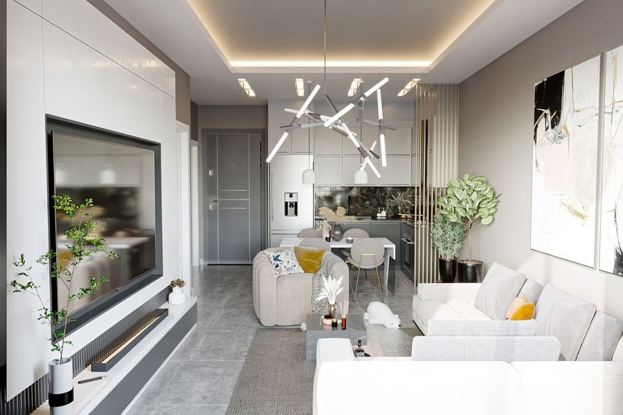 Alanya Güller Pınarın'da Yeni Proje  1+1 Satılık   Daire