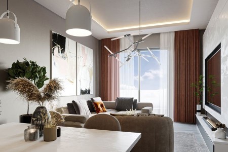 Alanya Güller Pınarın'da Yeni Proje  1+1 Satılık   Daire