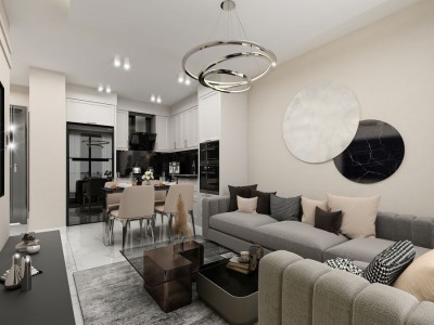 Alanya Tosmur Mare Life Sitesinde 1+1 Satılık Yeni Daire