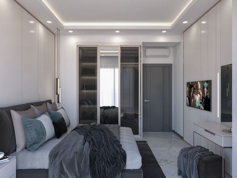 Alanya Kargıcak  Mahallesinde Yeni Lüks Satılık 1+1 Daire